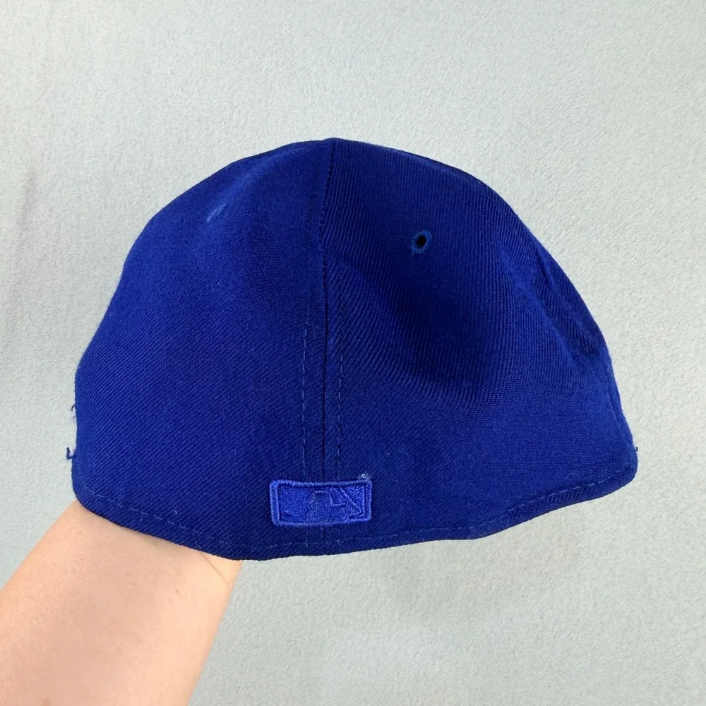 New Era 59FIFTY SF Giants Hat Royal Blue Tonal Fitted 7 3/8 Made in USA Wool Cap